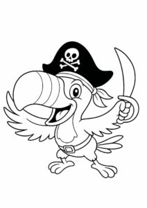 Toucan Coloring Page Sam Flapping Wings 5